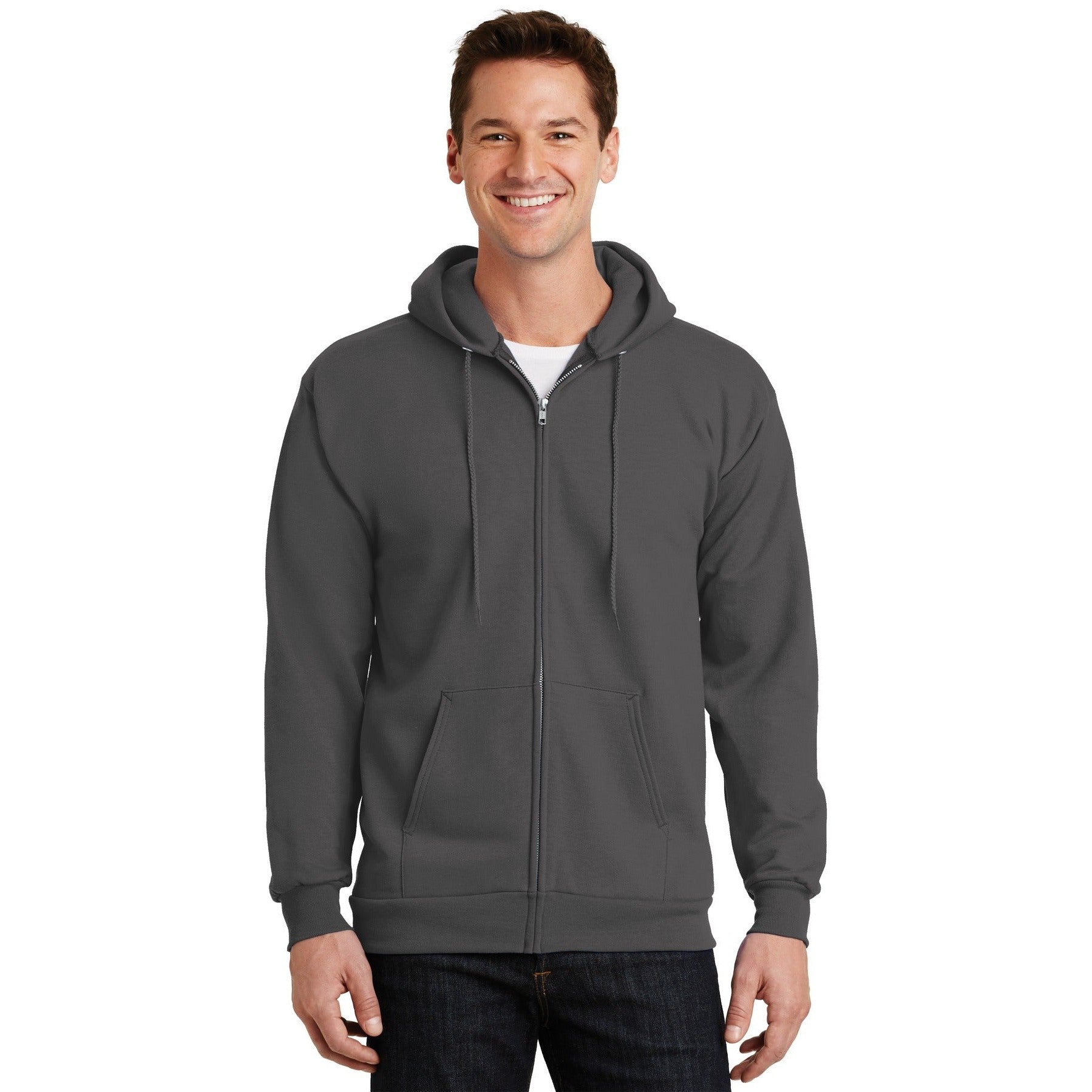 Port & Company-Port & Company® - Essential Fleece Full-Zip Hooded Sweatshirt. PC90ZH-MedTech-3